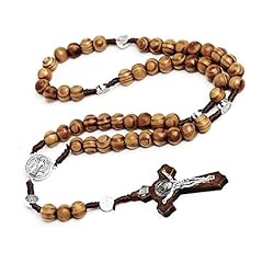 Wood rosary necklace for sale  Delivered anywhere in UK