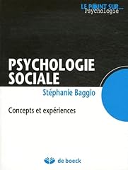 Psychologie sociale concepts d'occasion  Livré partout en France