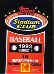 Topps 1992 stadium for sale  Delivered anywhere in USA 