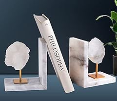Amoystone geode bookends for sale  Delivered anywhere in UK