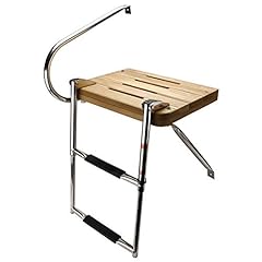 HYDDNice Universal Out Board Teak Wooden Platform Folding, used for sale  Delivered anywhere in USA 