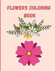 Flowers coloring book for sale  Delivered anywhere in UK