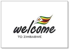 Welcome zimbabwe flag for sale  Delivered anywhere in UK
