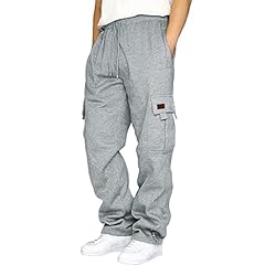 Joggers men fleece for sale  Delivered anywhere in UK