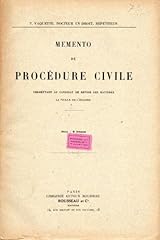 Memento procédure civile usato  Spedito ovunque in Italia 