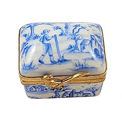 Blue toile box for sale  Delivered anywhere in USA 