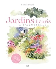 Jardins fleuris aquarelle d'occasion  Livré partout en Belgiqu