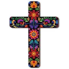 Floral cross wall for sale  Delivered anywhere in USA 