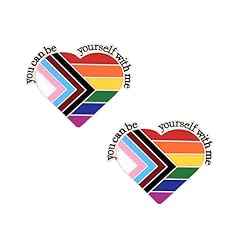 2pcs pride badges for sale  Delivered anywhere in UK