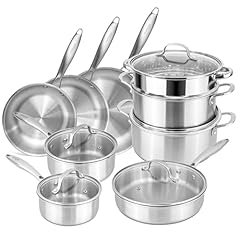 Stainless steel pots for sale  Delivered anywhere in UK