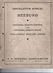 Seeburg installation manual for sale  Delivered anywhere in USA 