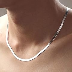 925 Silver Necklace 4MM Snake Chain Men & Women Couple, used for sale  Delivered anywhere in UK