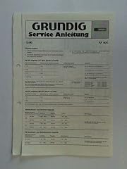 Grundig service anleitung usato  Spedito ovunque in Italia 