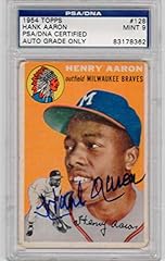 Hank aaron signed for sale  Delivered anywhere in USA 