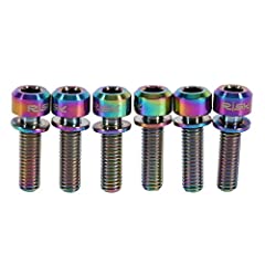 Used, Fdit GLOGLOW 6pcs Bicycle Stem Screw, M5 x 18mm Alloy for sale  Delivered anywhere in UK