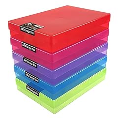 WestonBoxes A4 Colourful Transparent Plastic Craft for sale  Delivered anywhere in UK