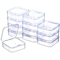 Used, 12Pcs Clear Plastic Beads Storage Containers Box Case for sale  Delivered anywhere in Ireland