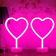 Pink heart neon for sale  Delivered anywhere in USA 