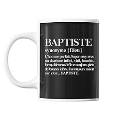 Mug baptiste prénom d'occasion  Livré partout en France
