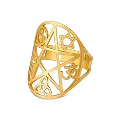 Kkjoy bague pentagramme d'occasion  Livré partout en France