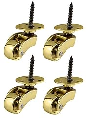 Solid brass castors for sale  Delivered anywhere in UK