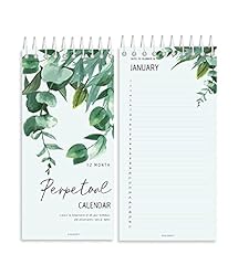 perpetual birthday wall calendar for sale  Delivered anywhere in UK