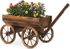 Wood wagon planter for sale  Delivered anywhere in USA 