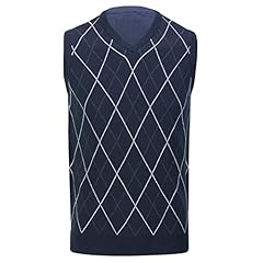 Mens sleeveless argyle for sale  Delivered anywhere in UK