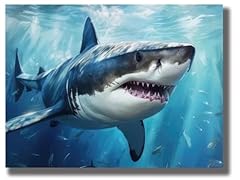 Iztawey shark poster for sale  Delivered anywhere in USA 