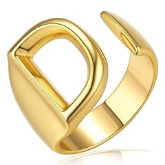 Gold ring initial for sale  Delivered anywhere in USA 