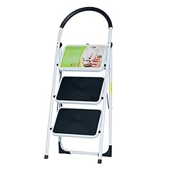 Good Life EN131 Folding 3 Step Ladder Home Depot Steel, used for sale  Delivered anywhere in USA 