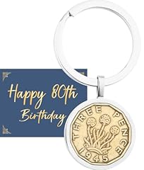 80th birthday threepence for sale  Delivered anywhere in UK