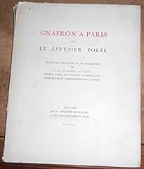 Gnafron paris savetier d'occasion  Livré partout en France