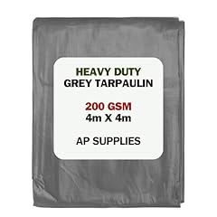 Grey tarpaulin 200gsm for sale  Delivered anywhere in UK