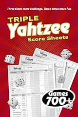 Triple yahtzee score usato  Spedito ovunque in Italia 