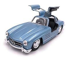 Welly Producto de Licencia de automóvil Modelo Mercedes Benz 300 SL 1: 34-1: 39 Azul, usado segunda mano  Se entrega en toda España 