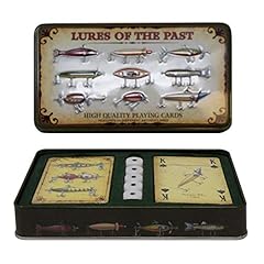 Used, Rivers Edge Products Antique Lure Playing Cards In Gift Tin for sale  Delivered anywhere in Canada