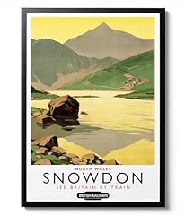 Snowdon wales print for sale  Delivered anywhere in UK