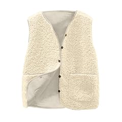 Teddy fleece gilet for sale  Delivered anywhere in UK