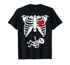 Skeleton pregnancy shirt usato  Spedito ovunque in Italia 
