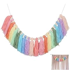 Rainbow tassel garland for sale  Delivered anywhere in UK