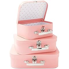 Pink paperboard suitcases for sale  Delivered anywhere in USA 