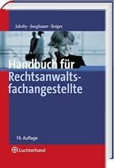 Handbuch rechtsanwaltsfachange gebraucht kaufen  Wird an jeden Ort in Deutschland