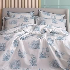 Toile jouy bedding for sale  Delivered anywhere in UK