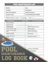 Pool maintenance log for sale  Delivered anywhere in UK