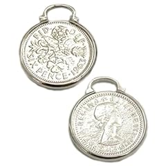 Lucky sixpence charm for sale  Delivered anywhere in UK