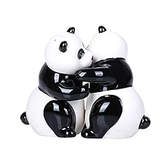 Pacific Giftware Hugging Panda Magnetic Ceramic Salt, used for sale  Delivered anywhere in USA 