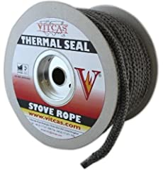 Used, Stove Fire Rope Black -12mm Diameter- VITCAS Heat Resistant for sale  Delivered anywhere in Ireland