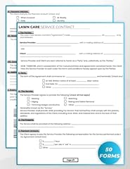 Landscaping agreement forms for sale  Delivered anywhere in USA 