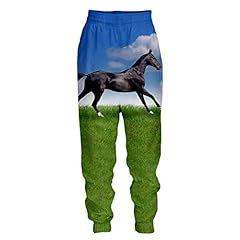 Animal Horse Funny 3D Print Pantaloni Lunghi Moda Pantaloni usato  Spedito ovunque in Italia 